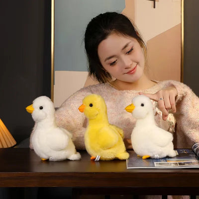 Simulation Cartoon Duck Plush Toy – Lifelike Goose Stuffed Animal