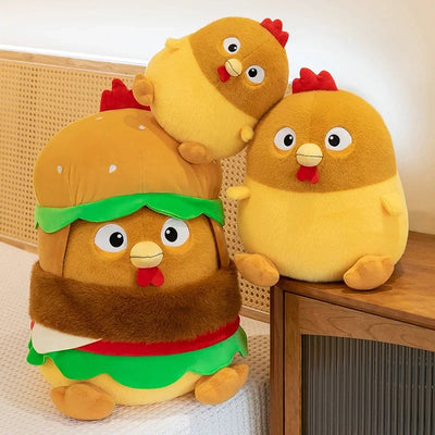 Pollo en un peluche de hamburguesa, 12-20" | 30-50 centímetros