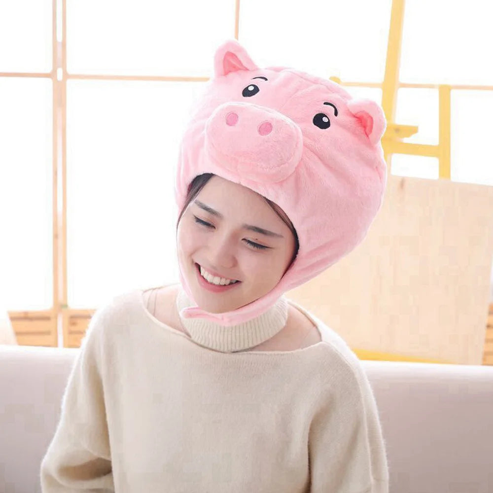 Pig Nose Plush Headgear | Cute Animal Costume Hat