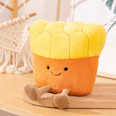 Breakfast Food Plush Doll Set – Kawaii Egg Toast & Bread Cartoon Toys