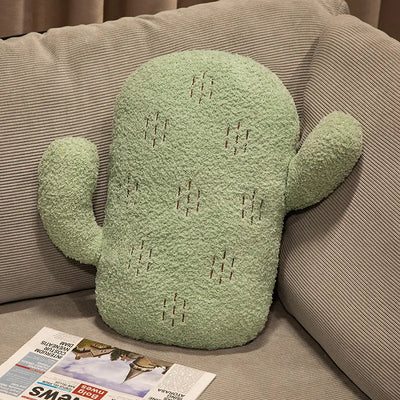 Cojín decorativo de cactus de peluche, tres colores, 12-16" | 30-40 centímetros