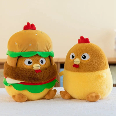 Pollo en un peluche de hamburguesa, 12-20" | 30-50 centímetros