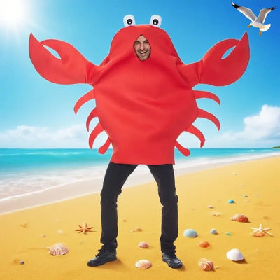 Adult Crab Inflatable Costume | Halloween & Party Fancy Dress Jumpsuit