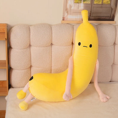 Banana or Eggplant Soothing Plush Pillow – Bedroom Home Decoration