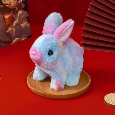 Tie-Dye Electric Bunny Plushie, 4" | 10 cm