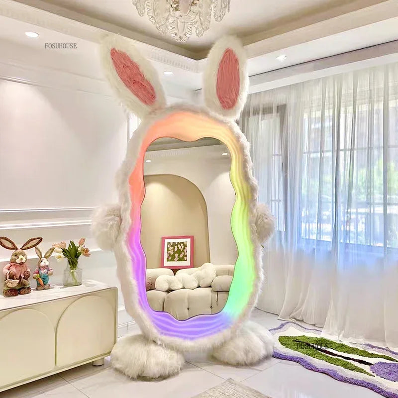 Riesen LED Hasen Spiegel | 93" x 53" (237 x 134 cm) | Ultra-HD-Glas 🐰✨
