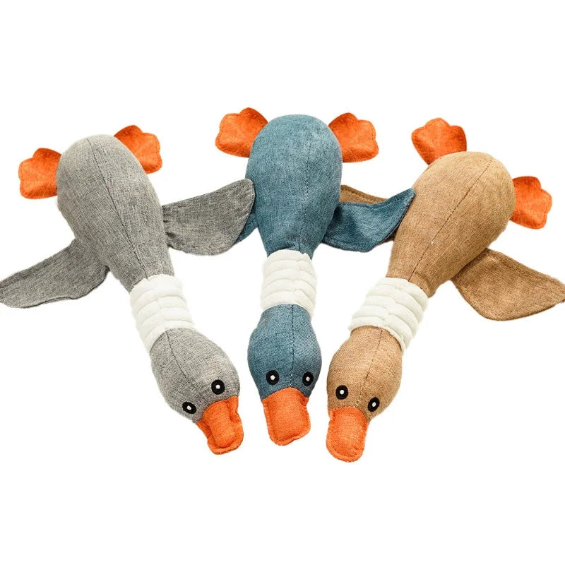 Plushie Goose Squeaky Dog Chew Toy, 13" | 32 cm