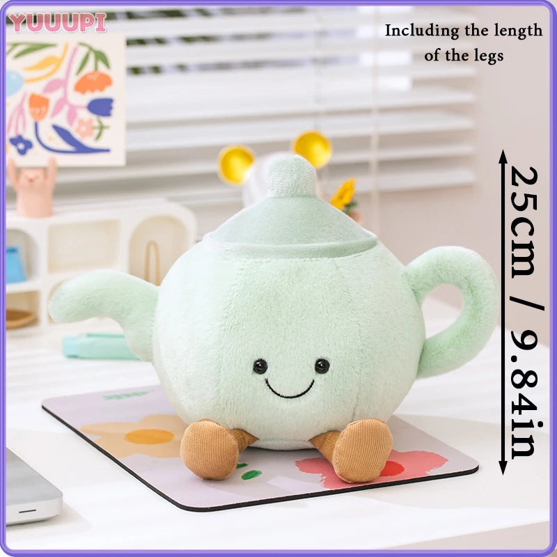 Ensemble de thé de l'après-midi en peluche ☕️ – Théière, tasse à thé et tasse à café