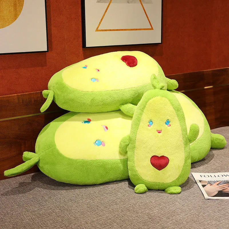 Giant Avocado Plushie – Oversized Fruit Pillow, 20-43" | 50-110 cm