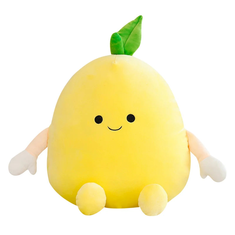 Squishy Citrus Plush Pillows – Lemon, Orange & Grapefruit, 16-20" | 40-50 cm