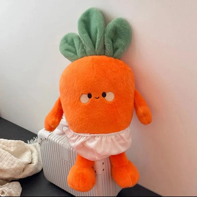 Kawaii Running Turnip Plush Toy, 16" | 40 cm