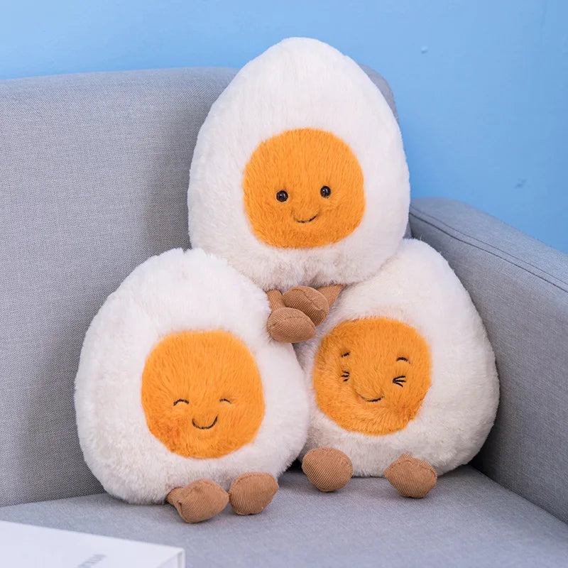 Breakfast Food Plush Doll Set – Kawaii Egg Toast & Bread Cartoon Toys