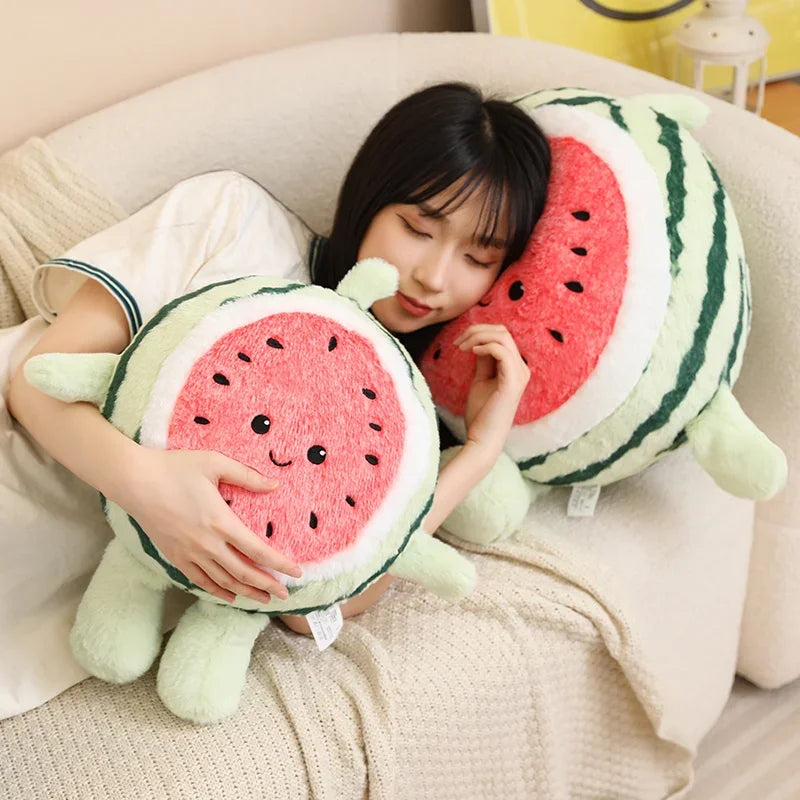 Kawaii Watermelon Plush Pillow, 12-16" | 30-40 cm