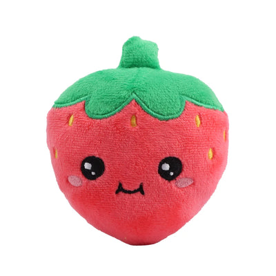 Kawaii Strawberry Basket Plushie, 8" | 20 cm