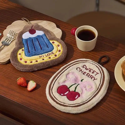 Thickened Kitchen Hand Towel – Absorbent Hanging Cloth