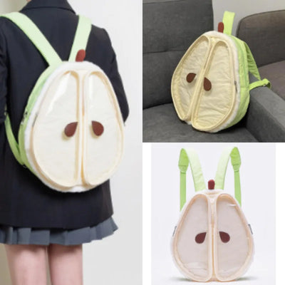 Red Apple Plush Backpack – Y2K Kawaii Itabag Shoulder Bag