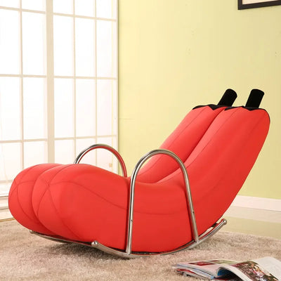 Go Bananas Schaukelstuhl - Fünf Farben, Kunstleder oder Plüschdesign