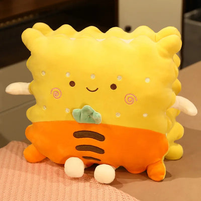 Cracker Plushie Pronto Per Lavorare con Coperta Opzionale, 15" | 38 centimetri