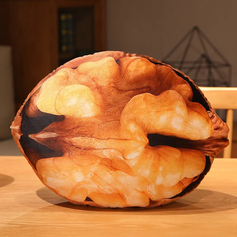 Nourriture en peluche réaliste Noix : Huit variétés, 16-22" | 40-55 cm