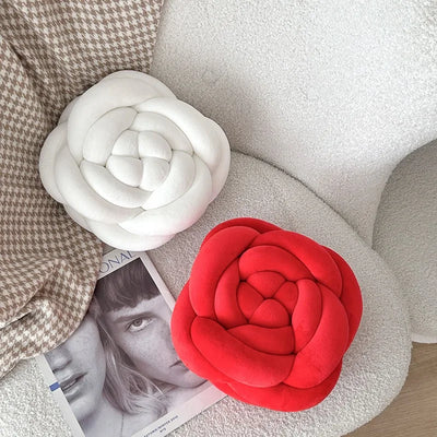 Rose Knot Plushie Throw Pillow, Seven Colors, 7-11" | 17-28 cm 🌹