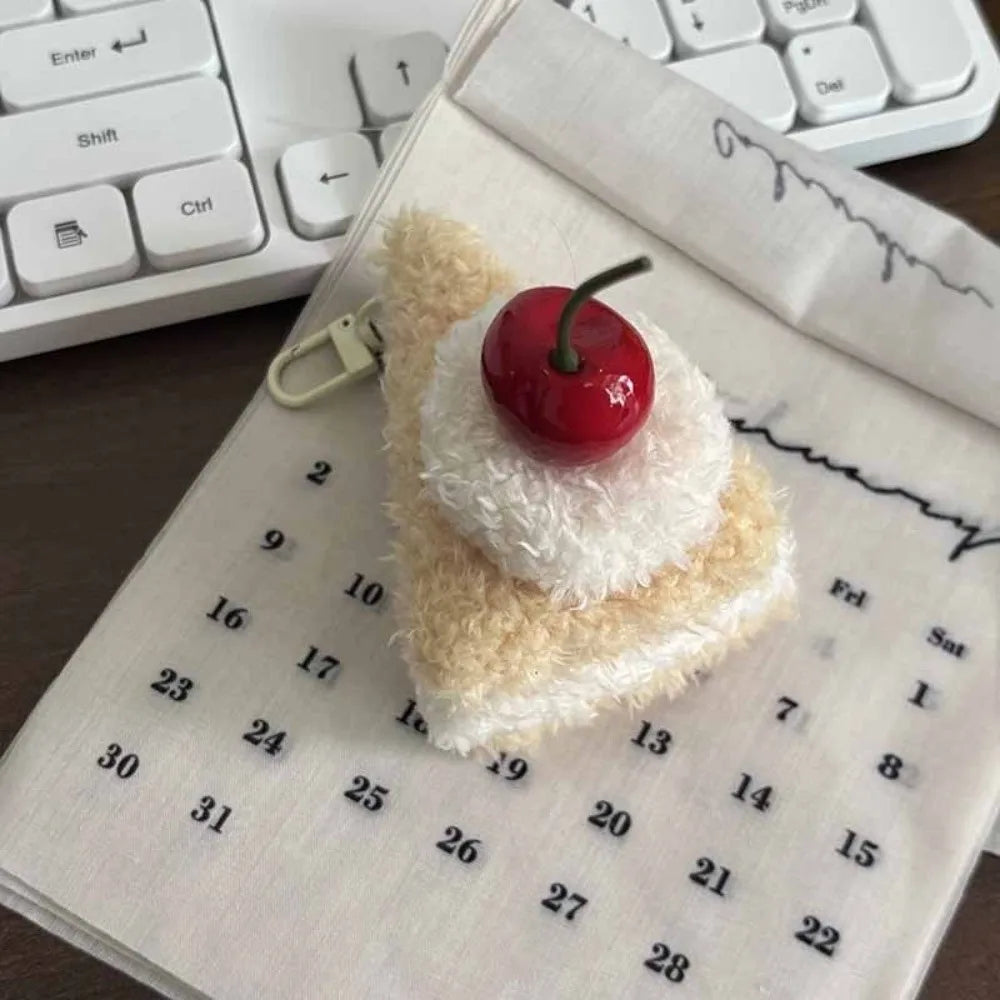 Korean-Style Food Plush Keychain Set | Hamburger, Sandwich & Snack Pendants