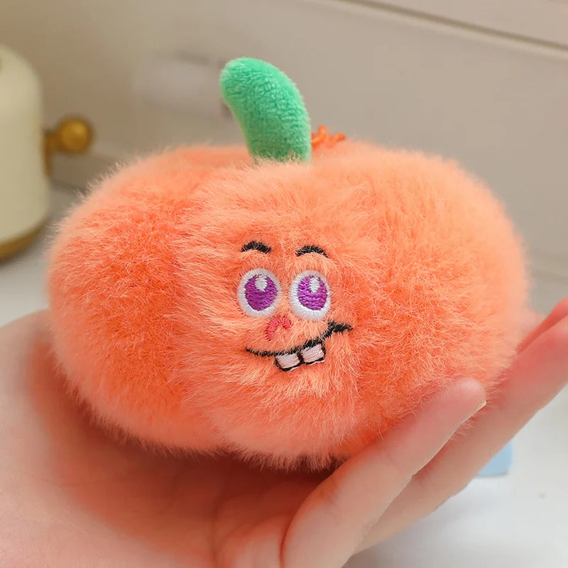 Simulation Fruits & Vegetables Plush Pendant Set | 18 Styles, 9 cm Each
