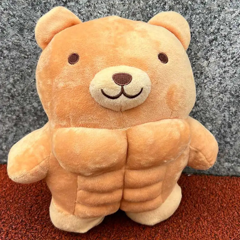 Muscle Body Teddy Bear & Lion Plush Toy – Huggable Stuffed Animal