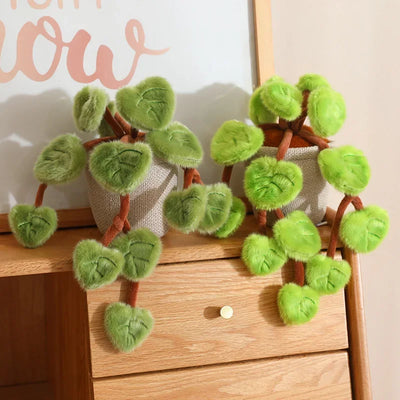 Kawaii Hanging Vine Plush Potted Plant, 6" | 15 cm