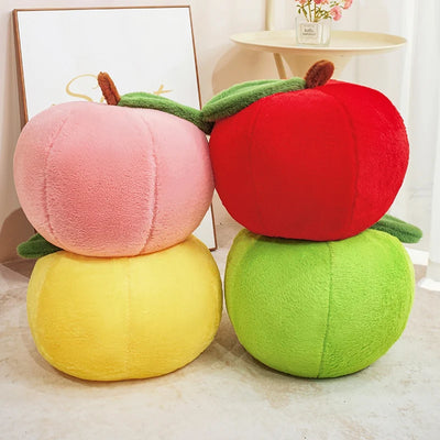 Manzana Roja Grande Realista de Peluche, 10-16" | 25-40 centímetros