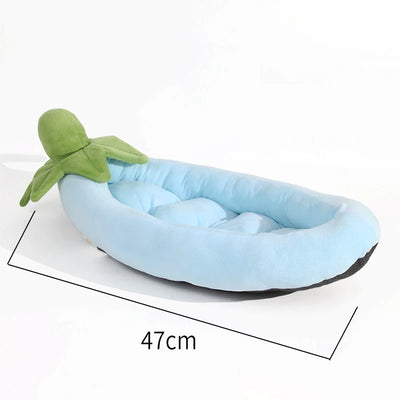 Vegetable-Shaped Pet Dog Bed | Kawaii Food-Themed Plush Sleeping Mat