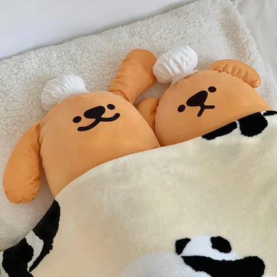 Bread-Themed Dog Back Cushion – Soft Long Plush Sofa Bed Pillow for Dogs