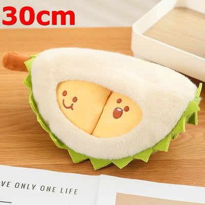 Tearable Durian Plushie | Detachable Stress-Relief Stuffed Fruit Toy