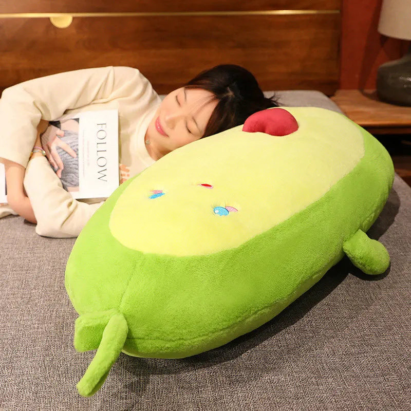 Giant Avocado Plushie – Oversized Fruit Pillow, 20-43" | 50-110 cm