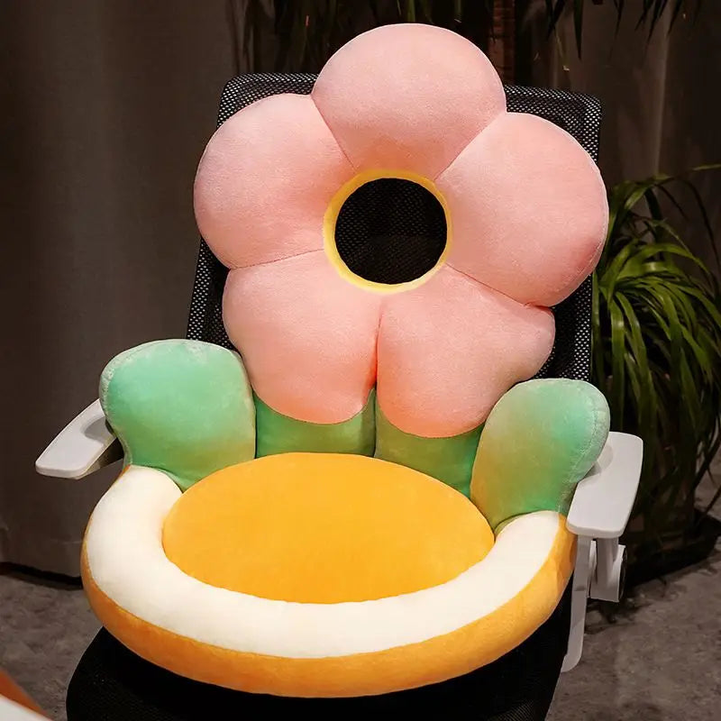 Cojín de Asiento de Peluche en Forma de Flor, 19"-22" | 50-55 centímetros