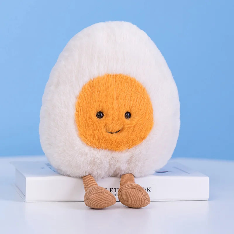 Plushie Emotional Hard-Boiled Egg, Six Designs, 9" | 23 cm
