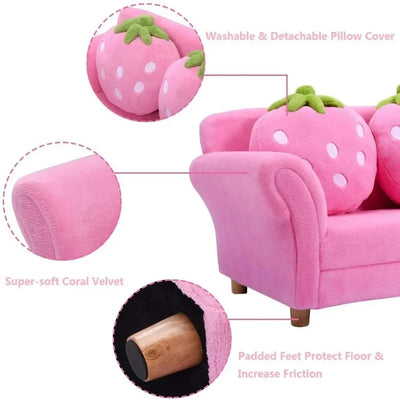 Conjunto de Sofás para Niños Sueño de Fresa - Cuatro Colores