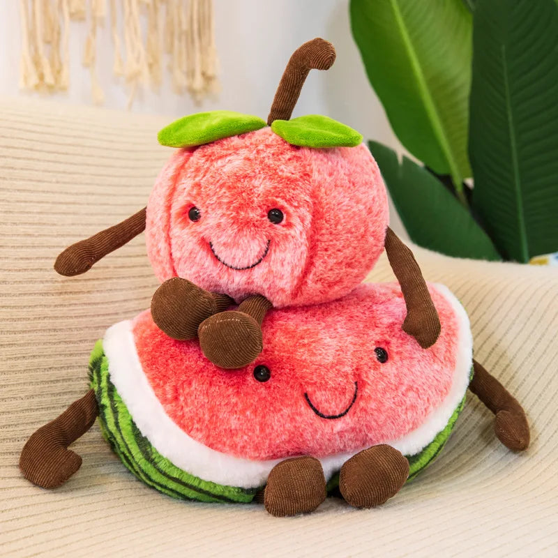 Jouet en peluche en forme de quartier de pastèque cartoon, 11-16" | 28-40 cm