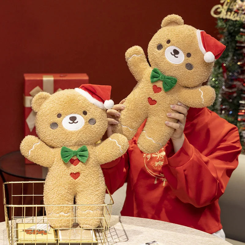 Gran Peluche de Galleta de Jengibre con Bastón de Caramelo, 17-24" | 42-60 centímetros