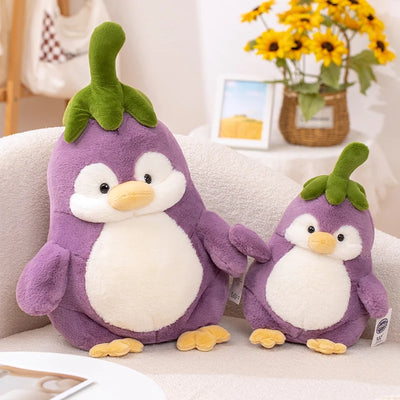Eggplant Penguin Plushie, 10-24" | 25-60 cm