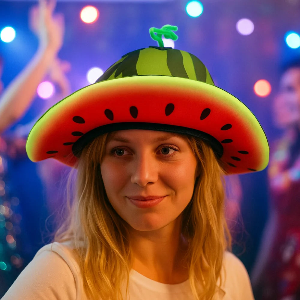 Watermelon Brim Sun Hat | Fruit Party Costume Cap
