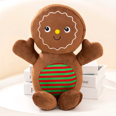 Gran Peluche de Galleta de Jengibre con Bastón de Caramelo, 17-24" | 42-60 centímetros