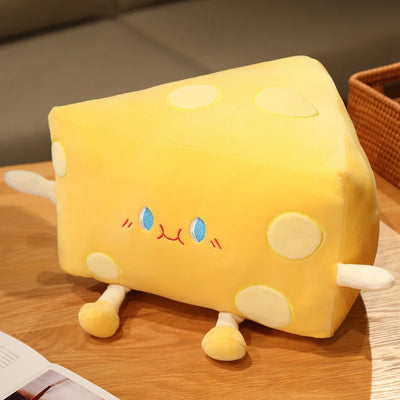 Cartoon Wedge of Cheese Plushie, 4 Styles, 8-20" | 20-50 cm