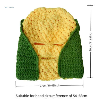 Corn Balaclava Knit Hat | Novelty Halloween Costume Cap