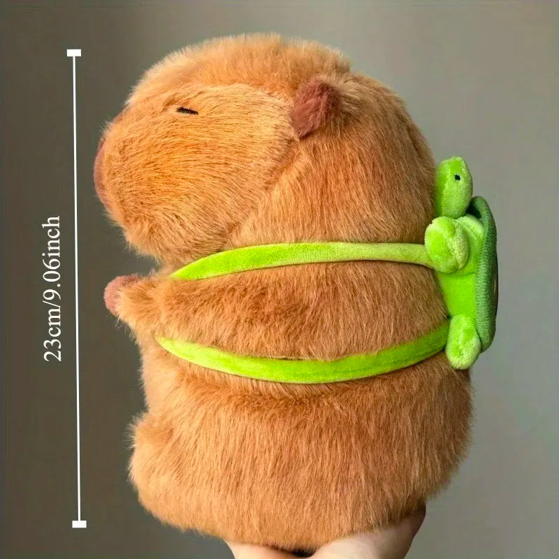 Capybara Hamburger Plushie – Stuffed Animal Toy - 20 cm / 8"