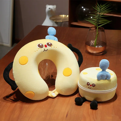 Plush U-Shaped Neck Pillow with Box – Kids & Adults Travel Pillow