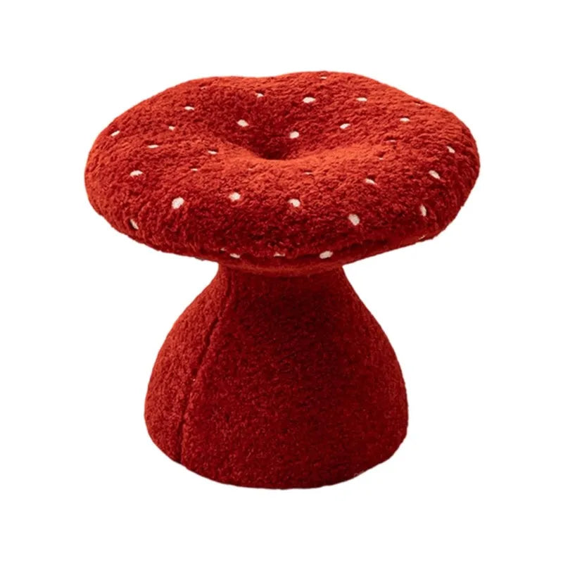 Mushroom Stool – Cute Plush-Inspired Shoe Changing Stool