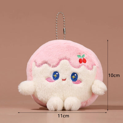 Plushie Cartoon Food Keychain, 20 Varieties