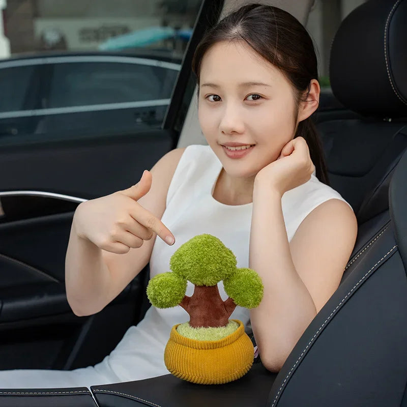 Kawaii Plush Potted Plants – Sunflower, Bamboo, Persimmon & More, 8" | 20 cm