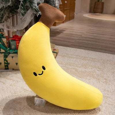 Peluches di Frutta Cartoni Animati Allegri, 4 Varietà, 6-10" | 16-25 centimetri