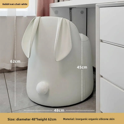 Sedia in Ecopelle a Forma di Coniglio, Otto Colori